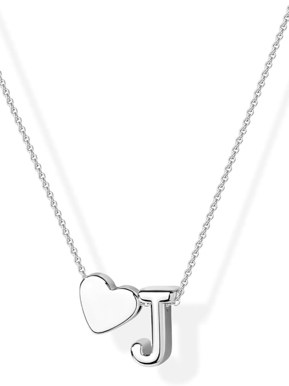Gold Heart Initial Necklace for Women 14K Gold Plated A-Z Letter Pendant Necklac